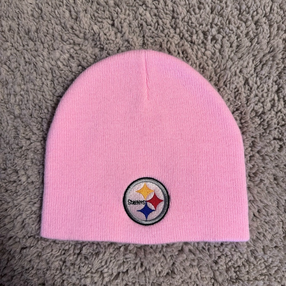 Pink Steelers Beanie